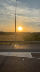 Rural sunset captured on video in la Roca del Vallès