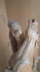 Wooden horse carving spotted in Sant Josep de sa Talaia
