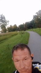Late-night stroll along a park path in Tapa, Estonia
