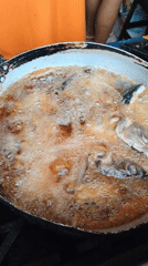 Fish frying captured on video in Trujillo, Peru