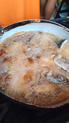 Fish frying captured on video in Trujillo, Peru