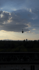 Mexico City skyline captured in dramatic late afternoon light