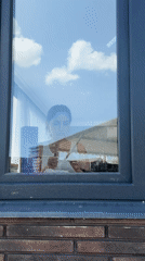 Building window view documented in Khoroshovskiy, Russia