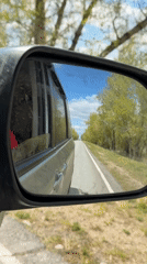 Morning highway travel recorded near Сабинка, Russia