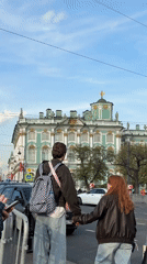 Everyday scenes captured across central Saint Petersburg during afternoon hours