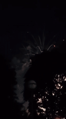 Evening fireworks display lights up Hrodna, Belarus sky