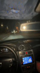 Nighttime driving footage captured in Burgas, Bulgaria