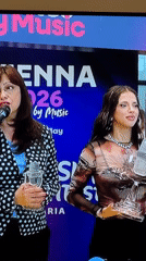 Women receive trophies at Vienna 2026 music event in Sofia