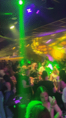 Nightclub bustling with dancers in Veliko Tarnovo, Bulgaria