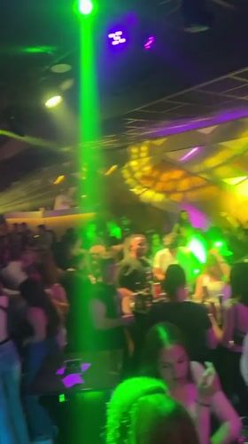 Nightclub bustling with dancers in Veliko Tarnovo, Bulgaria