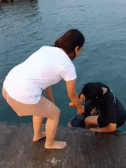 Casual waterfront hangout on Siberut Island piers