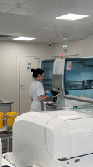 Moscow medical lab conducts routine diagnostic operations