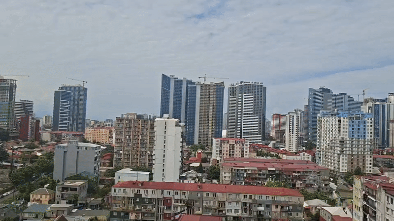 Batumi's rapid vertical growth, old and new side by side
