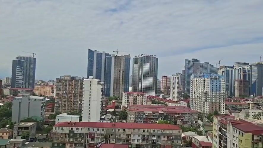 Batumi's rapid vertical growth, old and new side by side