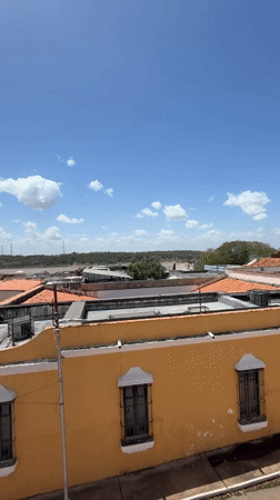 Tourist documents afternoon walking tour through Ciudad Bolivar Venezuela