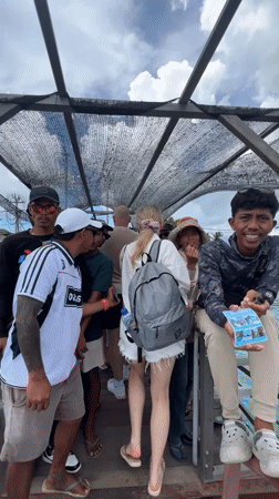 Morning moments captured on Nusa Penida's pier and playful dog