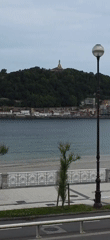 Tourist captures cloudy morning views of La Concha Bay