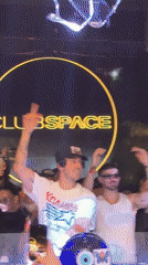 DJ performs to packed crowd at Miami's Club Space