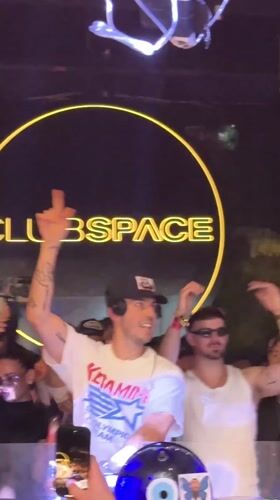 DJ performs to packed crowd at Miami's Club Space