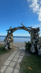 Tourist captures beachfront resort visit in North Kuta
