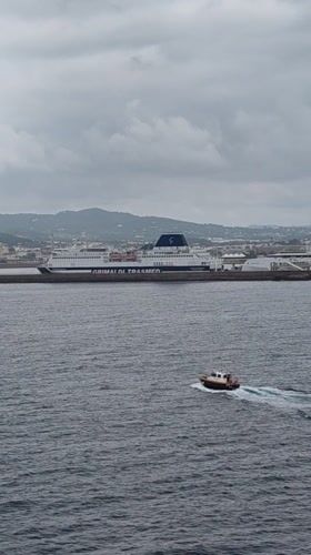 Morning harbor activity observed in Ibiza port area