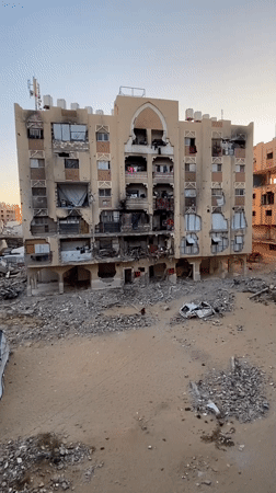 Extensive building damage documented in Khan Yunis