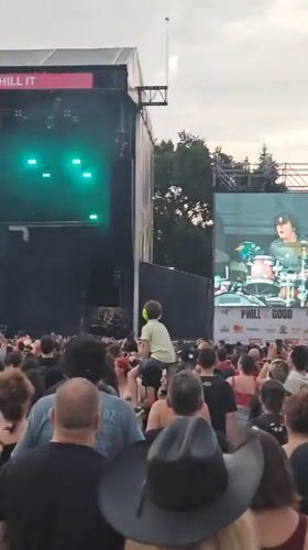 The Subways play the Phil Good festival in Plovdiv at dusk