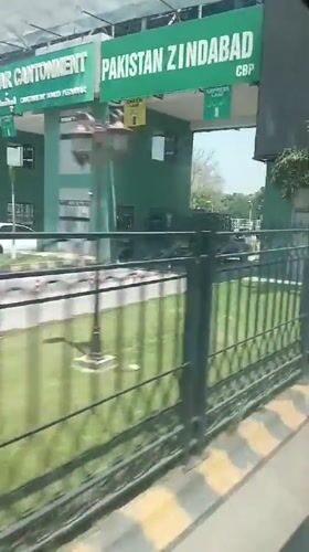 Vehicle journey recorded through maintained Peshawar area