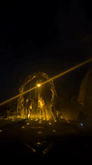 Outdoor dance party with DJs documented in Kediri, Indonesia