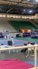 Karate demonstration performed at arena in Abuja