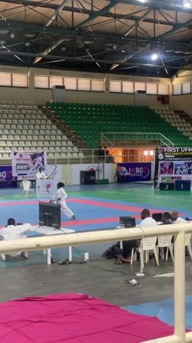 Karate demonstration performed at arena in Abuja
