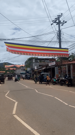 Morning street life documented in Deiyandara, Sri Lanka