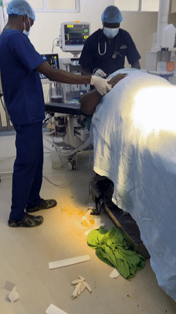 Surgery documented in Nairobi operating room