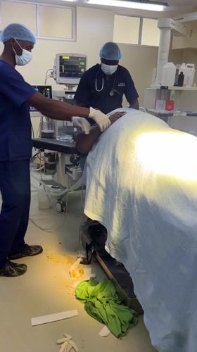 Surgery documented in Nairobi operating room
