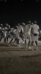 Group celebrates with circle dance in Maiduguri at night
