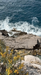 Morning coastal scenes: waves and harmonica along Montenegro shore