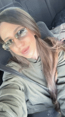 Woman filmed talking, gesturing in car in Kazichene, Bulgaria
