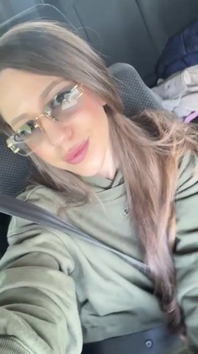 Woman filmed talking, gesturing in car in Kazichene, Bulgaria