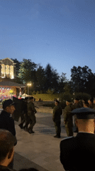 Military ceremony with flag procession held in Bratsigovo plaza
