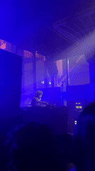 DJ performs at foggy Hong Kong music venue