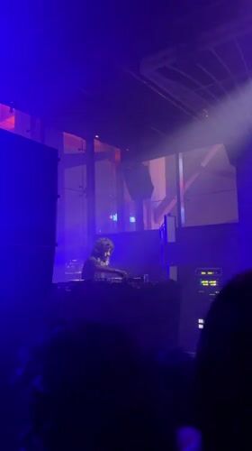 DJ performs at foggy Hong Kong music venue