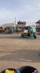 Routine street traffic recorded in Gwong, Nigeria