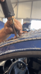 Car repair work documented in Montenegro garage