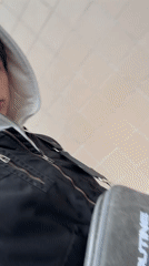 Young man in bomber jacket spotted in Yekaterinburg streets