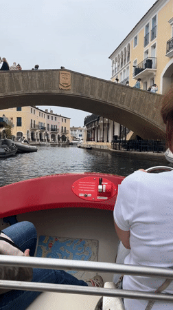 Morning street and canal scenes documented in Grimaud, France