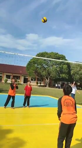 Morning outdoor activities documented in Blangriek, Indonesia
