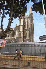 Ordinary street life captured in central Mumbai
