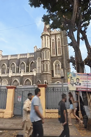 Ordinary street life captured in central Mumbai
