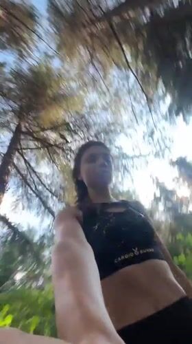 Morning jogger documents forest run with selfies in Varna