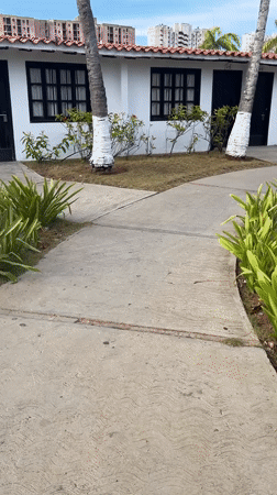 Tourist captures resort scenes and selfies in Porlamar, Venezuela